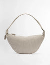 Crystal fringe clutch bag in silver